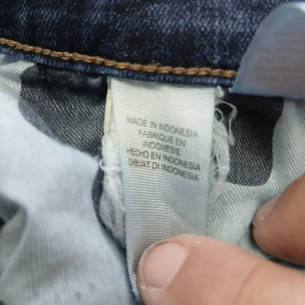 Lucky‎ Brand Brooke Straight Jeans Womens 8/29 Blue Denim Frayed Hem EUC